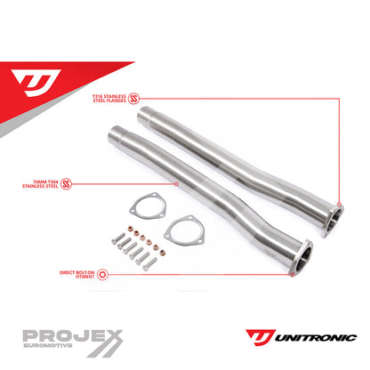 Audi Exhaust Midpipes - Unitronic EVO DAZA